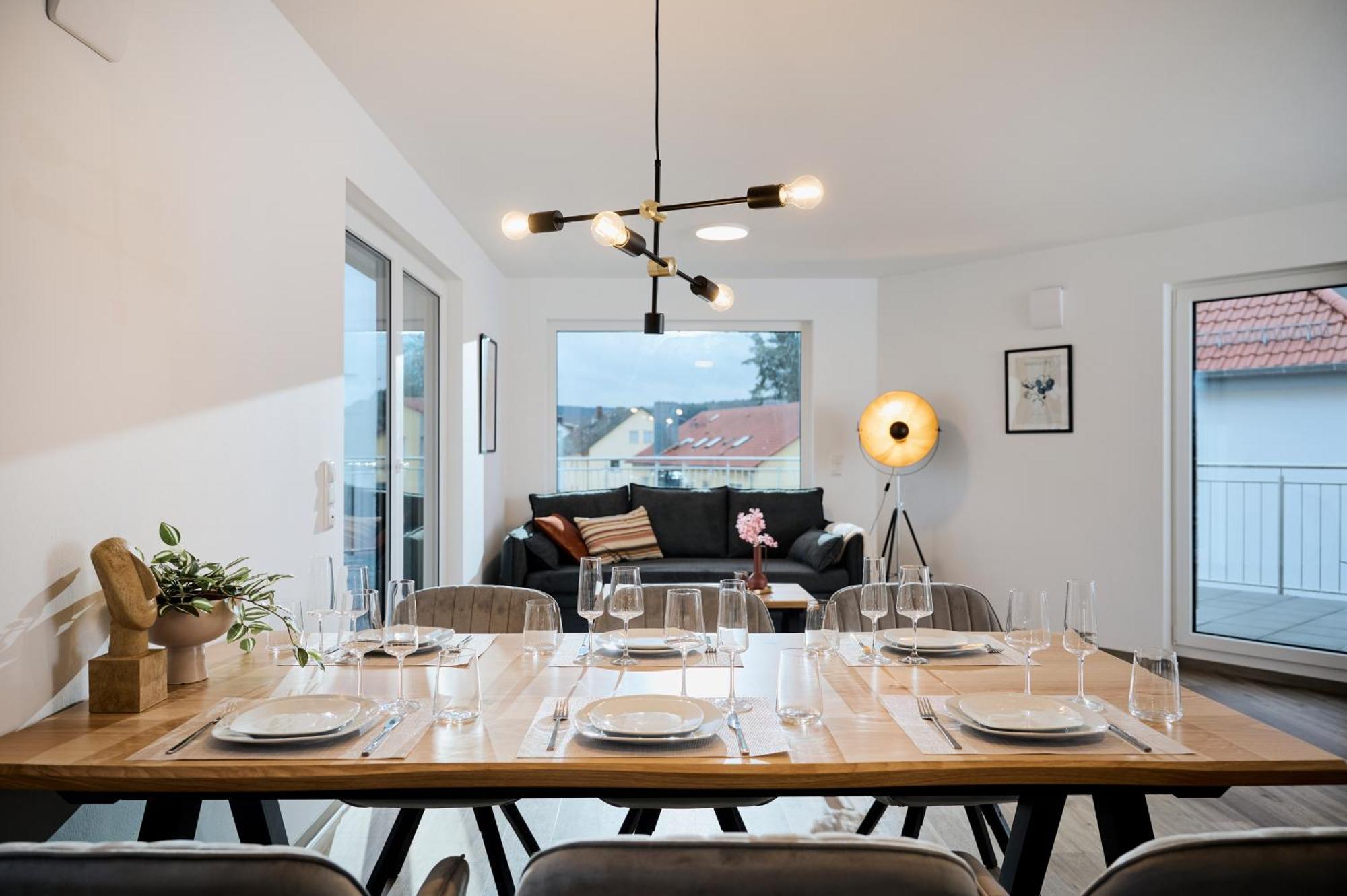 Moderne Apartments Mit Highspeed-Wlan Und Gratis-Tiefgarage Ihr Perfekter Rueckzugsort Nahe Dem Zentrum Und Der Therme I Barrierearm Bad Kissingen Kültér fotó