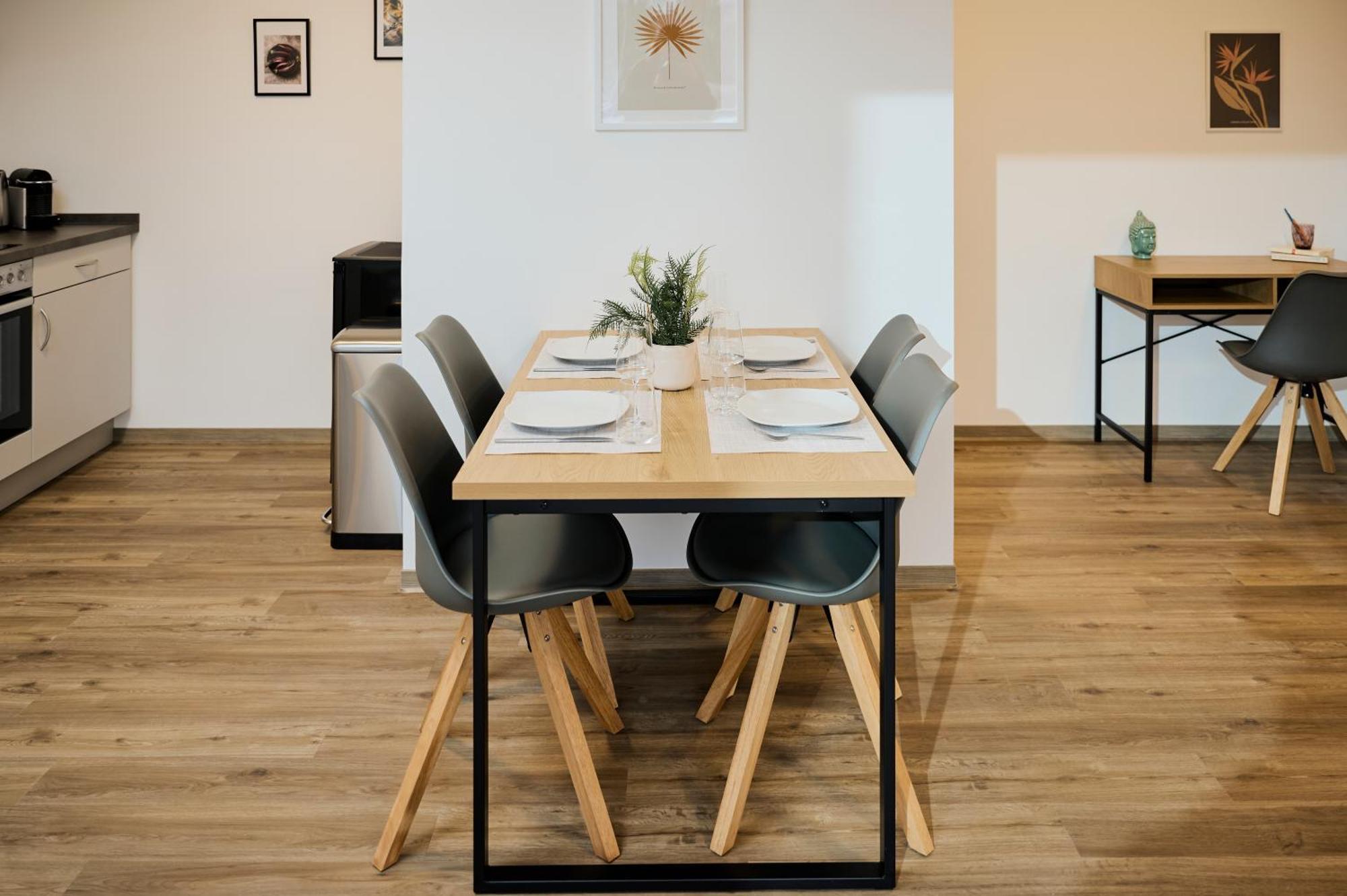 Moderne Apartments Mit Highspeed-Wlan Und Gratis-Tiefgarage Ihr Perfekter Rueckzugsort Nahe Dem Zentrum Und Der Therme I Barrierearm Bad Kissingen Kültér fotó